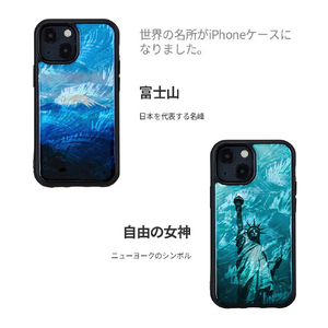 ikins iPhone 13 Pro用天然貝ケース 名所シリーズ 富士山 I21061I13P-イメージ3