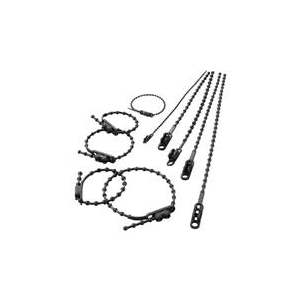 トラスコ中山 TRUSCO　ダブルヘッドノットタイ　幅4．0mmX150mm最大結束φ38黒 TRKTV-150EBK-イメージ1