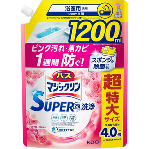 KAO バスマジックリンSUPERCLEAN アロマローズ 詰替 1200mL 6個 FC724SU-イメージ2