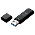 エレコム キャップ式USB3．1 Gen1メモリ(64GB) オリジナル ブラック MF-TKU3064GBK