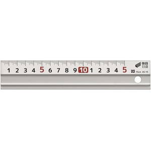 新潟精機 アルミスケール 快段目盛 15cm FC667NJ-AS-15-イメージ1