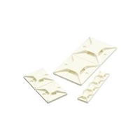 パンドウイットコーポレーション マウントベース　ゴム系粘着テープ付き　白 ABM1M-A-C