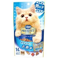 日本ペットフード コンボ プレゼント キャット おやつ 男の子 お魚味 42g(3g×14袋) ﾌﾟﾚｾﾞﾝﾄCｵﾔﾂｵﾄｺﾉｺｻｶﾅ42G