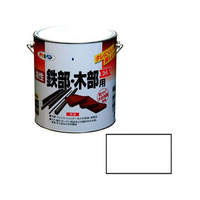アサヒペン 油性鉄部木部用EX 3L 白 FC648NV