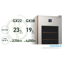 さくら製作所 GX22SM525-RH-W 【右開き】ワインセラー(22本収納) 氷温R