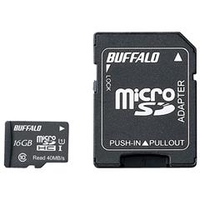 BUFFALO 高速microSDHC UHI-I メモリーカード(Class 10・16GB) 防水仕様 RMSD-016GU1SA