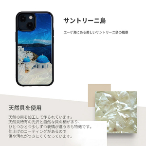 ikins iPhone 13 Pro用天然貝ケース 名所シリーズ 自由の女神 I21062I13P-イメージ4