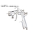 アネスト岩田 接着剤用スプレーガン ハンドガン・圧送式・口径1.2mm FC352YK-3834973-イメージ1