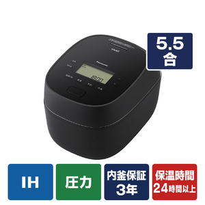 パナソニック SR-N510E-K 可変圧力IHジャー炊飯器 ブラック|エディオン