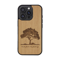 Man & Wood iPhone 16 Pro用MagSafe対応天然木ケース Tree I27062I16PR