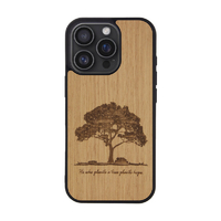 Man & Wood iPhone 16 Pro用MagSafe対応天然木ケース Tree I27062I16PR