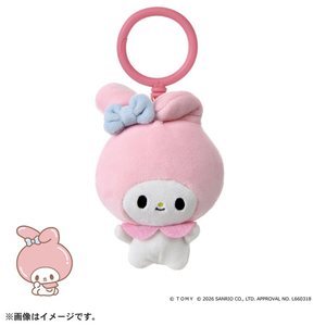 タカラトミー ぷにコミュ ぷにぬいキーチェーン マイメロディ メロディのぷにるんず ﾌﾟﾆｺﾐﾕﾌﾟﾆﾇｲｷ-ﾁｴ-ﾝﾏｲﾒﾛﾃﾞｲ-イメージ1