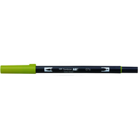 トンボ鉛筆 デュアルブラッシュペン ABT Green Ochre F039924-AB-T076