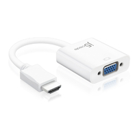 j5 create HDMI to VGA変換アダプター ホワイト JDA213J