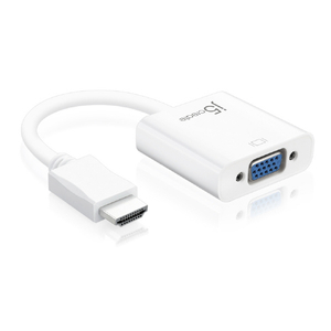 j5 create HDMI to VGA変換アダプター ホワイト JDA213J-イメージ1