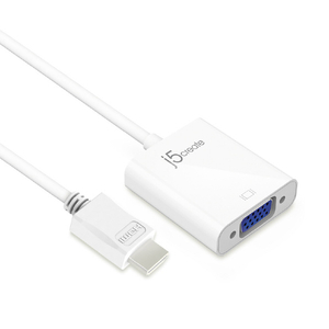j5 create HDMI to VGA変換アダプター ホワイト JDA213J-イメージ4