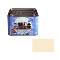 アサヒペン 水性多用途カラー 5L アイボリー FC634PM