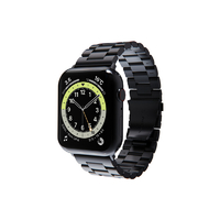 miak Apple Watch 49/45/44/42mm用METAL BAND ブラック SFBMAW4244BK