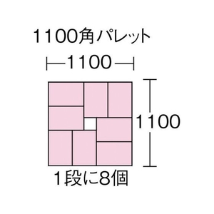 トラスコ中山 F型エコキャップ再生コンテナ用蓋 ライトブルー F型コンテナフタ-42329036.5 FC860FX-4329724-イメージ2