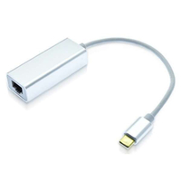 ルーメン LAN変換アダプタ [USB-C オス→メス LAN] 1Gbps対応(Mac/Windows) シルバー TAD-RJ45C