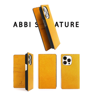 ABBI SIGNATURE iPhone 14 Pro用MARGOTイタリアンレザーダイアリーケース ネイビー ABS24063I14PNV-イメージ4
