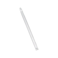 シバセ工業 カラーストロー透明袋入り 500本入 ストレート クリア FC328LU-7099520