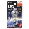 エルパ LED電球 E12口金 全光束15lm(0．5Wナツメタイプ相当) クリア電球色 1個入り elpaball mini LDT1CL-G-E12-G106