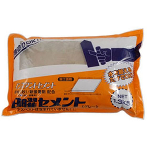 家庭化学工業 セメント 1.3kg グレ- FCB773J-イメージ1