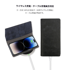 ABBI SIGNATURE iPhone 14 Pro用MARGOTイタリアンレザーダイアリーケース ブラウン ABS24064I14PBR-イメージ12