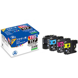 ジット ブラザー LC117/115-4PK4色リサイクル FCD933P-JIT-B1171154P-イメージ1