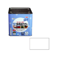 アサヒペン 水性多用途カラー 10L 白 FC635PM