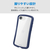 エレコム iPhone 17e/16e用 Grippy ハイブリッドケース フレームカラー メタルステッカー付 ネイビー PM-A26SGRPFCNV-イメージ3