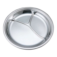 イケダ エコクリーン 18-8丸型 ランチ皿 FCM8079-004627001