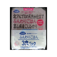ウーケ 北アルプスの天然水仕立て ふんわりごはん 富山県産こしひかり 200g×3食 FCJ640R