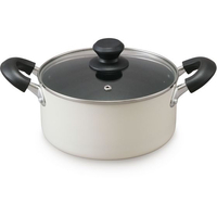 アイリスオーヤマ ダイヤモンドコート 両手なべ20cm ホワイト FCE247Y-DIS-P20