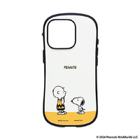 Hamee iPhone 16 Pro用ハイブリッドケース iFace First Class スヌーピー&チャーリー・ブラウン/イエロー 41-980651
