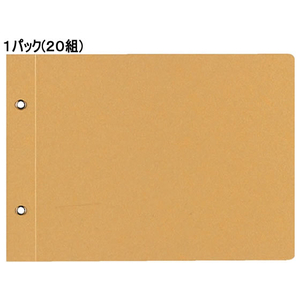 ５６ページとなります(^-^)/ コクヨ F836401-ﾂ-56 綴込表紙 短辺とじ クラフト製 A5 20組 1