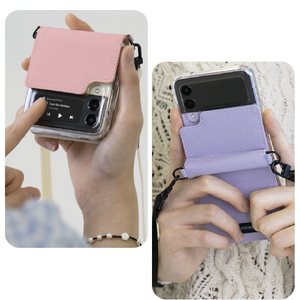 araree Galaxy Z Flip3 5G用ショルダーストラップ付CANVAS DIARY PINK AR22065GZFP3PK-イメージ15