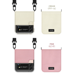 araree Galaxy Z Flip3 5G用ショルダーストラップ付CANVAS DIARY PINK AR22065GZFP3PK-イメージ19