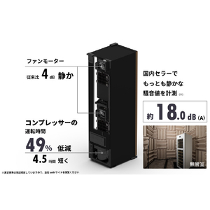 さくら製作所 【右開き】ワインセラー(50本収納) ブラック GX50DM525-RH-B-イメージ13