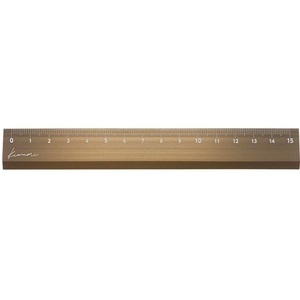 共栄プラスチック Kiwami LR左右利き手対応アルミ定規 15cm FC480ZM-4605522-イメージ1