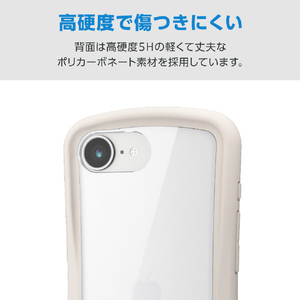 エレコム iPhone 17e/16e用 Grippy ハイブリッドケース フレームカラー メタルステッカー付 ローズピンク PM-A26SGRPFCRO-イメージ6