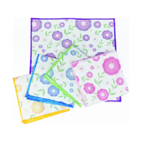 清水産業 のり落としがいらないガーゼふきん 5色組 FCJ930D-#20467