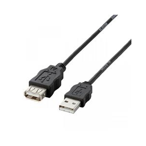 エレコム エコUSB延長ケーブル(1．0m) ブラック USB-ECOEA10-イメージ1