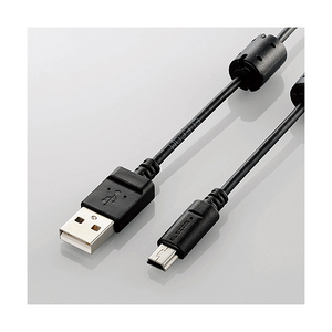 エレコム カメラ接続用USBケーブル(mini-Bタイプ) 1．5m ブラック DGW-MF15BK-イメージ1