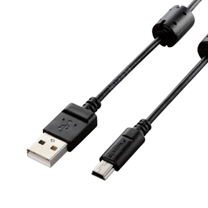 エレコム カメラ接続用USBケーブル(mini-Bタイプ) 1．5m ブラック DGW-MF15BK-イメージ2