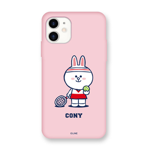 LINE FRIENDS iPhone 12/12 Pro用Brown's Sports Club カラーソフトケース[公式ライセンス品] CONY KCE-CSB068-イメージ1