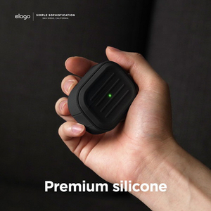 elago AirPods 3用シリコンケース ブラック EL_AP3CSTPAO_BK-イメージ5