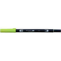 トンボ鉛筆 デュアルブラッシュペン ABT Lemon Lime F039936-AB-T131