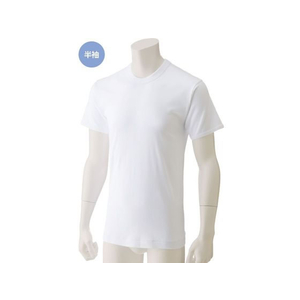 ケアファッション 半袖丸首シャツ(2枚組)(紳士) ホワイト L FCP5257-03802002-イメージ1